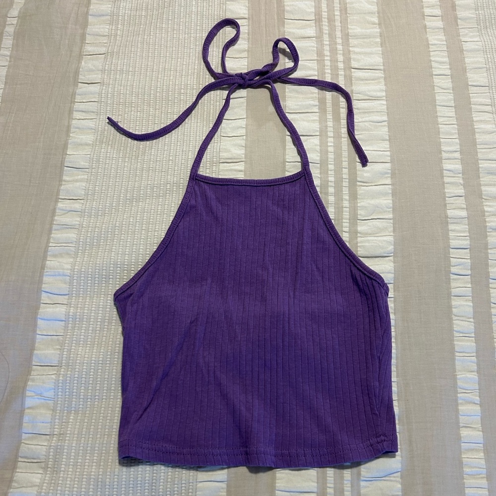 Purple Halter Top